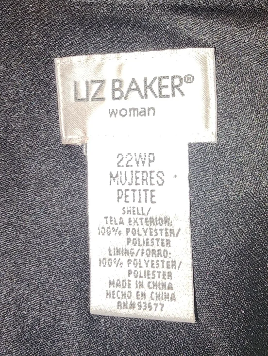 Liz Baker Cowl Neck Black Drrss Plus Size 22 - Picture 7 of 7